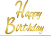 Banner SüslerHappy Birthday İtalik Banner GoldYerli Üretim