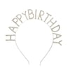 Parti AksesuarlarıHappy Birthday Metal Taşlı Taç GümüşYerli Üretim