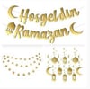 Ramazan Konsept ÜrünleriHoşgeldin Ramazan Gold Konsept Süsleme 3'lü Set Yerli Üretim