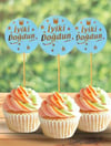 Kürdan Çeşitleriİyi Ki Doğdun Mavi Gold Yaldızlı Parti Cupcake Kürdan 20 AdetYerli Üretim
