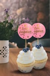 Kürdan Çeşitleriİyi Ki Doğdun Pembe Gold Yaldızlı Parti Cupcake Kürdan 20'liYerli Üretim