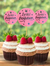 Kürdan Çeşitleriİyi Ki Doğdun Pembe Gümüş Yaldızlı Parti Cupcake Kürdan 20 AdetYerli Üretim