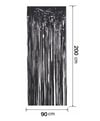 Kapı Perdesi Arka FonlarMetalize Arka Fon Kapı Perdesi 90x200cm SiyahYERLİ ÜRETİM