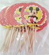 Kürdan ÇeşitleriMickey Mouse Konsept Parti Cupcake Kürdan 20'liYerli Üretim