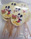 Kürdan ÇeşitleriMickey Mouse Konsept Parti Cupcake Kürdan 20'liYerli Üretim