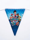 Üçgen Flama Kağıt SüsleriPaw Patrol Üçgen Flama 2 Metre.Yerli Üretim