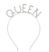 Parti AksesuarlarıQUEEN Metal Gümüş Taşlı TaçYerli Üretim