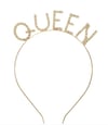 Parti AksesuarlarıQUEEN Metal Taşlı Taç GoldYerli Üretim