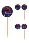 Kürdan ÇeşitleriSpiderman Konsept Parti Cupcake Kürdan 20 AdetYerli Üretim