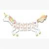 Banner SüslerUnicorn Sihirli At Temalı Happy Birthday 3D Banner Kağıt SüsYerli Üretim