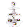 Kek StandlarıUnicorn Temalı Cupcake Kek Standı Karton 3 katlıYERLİ ÜRETİM