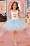Cinnamoroll Kız Çocuk Elbise Mavi