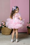Sindirella Kostümü Kelebek Mini Pembe