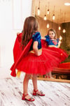 Super Hero Dc Girl Kostümü Kırmızı