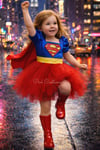 Super Hero Dc Girl Kostümü Kırmızı