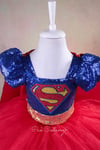 Super Hero Dc Girl Payetli Elbise
