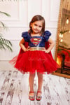 Super Hero Dc Girl Payetli Elbise