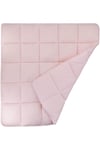 Bebek Emekleme Minderi Bebek Emekleme Minderi Oyun Matı 100x100 cm Pembe Yaldızlı Puantiyeli Uygun Bebe