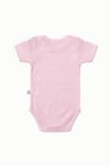 BouminiBoumini Pamuklu Bebek Çıtçıtlı Kısa Kollu Body  Zarf Yaka Pembe ÇizgiliBody&Zıbın