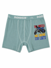 Erkek Çocuk Mint Yeşili Motosiklet Baskılı Pamuklu Boxer