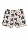 Erkek Çocuk Off White Araba Desenli Boxer – Yumuşak Pamuklu Boxer