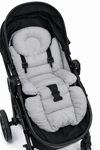 Gri Lüks Bebek Arabası Minderi – Ergonomik Destekli – 70 x 37 cm