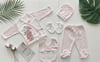 Jaju Baby 0-3 Ay Pembe Bear Puantiyeli 5li Yenidoğan Set