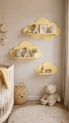 Jaju Baby 3'lü Açık Sarı Bulut Raf Set