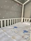Jaju Baby Beyaz Sevimli Kuzu Baskılı Pike Takımı