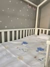 Jaju Baby Beyaz Sevimli Kuzu Baskılı Pike Takımı
