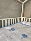 Jaju Baby Beyaz Sevimli Kuzu Baskılı Pike Takımı