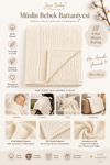 Jaju Baby Çok Amaçlı 100x100 Cm Müslin Bebek Battaniye