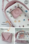 Jaju Baby Cup Cake Çantalı Babynest Taşınabilir Anne Yanı Babynest