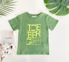 Jaju Baby Erkek Çocuk Yeşil Önü Yazılı T-Shirt