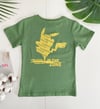 Jaju Baby Erkek Çocuk Yeşil Sırtı Baskılı T-Shirt