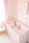 Jaju Baby Fırfırlı Pembe Renk Beşik / Montessori Kenar Koruma