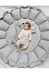 Jaju Baby Gri Açılır - Kapanır Oyun Minderi Jaju-Babynest Bebek Yatağı
