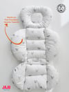 Jaju Baby Gri Micky Puset Minderi - Oto Koltuğu Minderi 55x35 cm