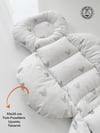 Jaju Baby Gri Micky Puset Minderi - Oto Koltuğu Minderi 55x35 cm