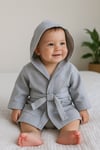 Jaju Baby Gri Müslin Bornoz