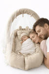 Jaju Baby Kahve Kulaklı Cibinlik ve Oyuncak Aparatlı Lüx Tasarım Babynest