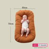Jaju Baby Kiremit Puffy Babynest Lüx Baby Nest 70x55 Cm Anne Yanı