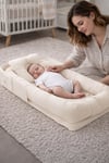 Jaju Baby Krem Babynest Lüx Taşınabilir Çantalı Bebek Yuvası-Yatağı Babynest , Seyahatte, Araçta, Otelde…