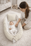 Jaju Baby Krem Pike Mickey Babynest ve Yastık