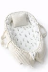 Jaju Baby Nest Örgü kumaş Tüy Desenli Lüx Babynest