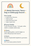 Jaju Baby Nevresim Takımı ve Kenar Koruma Gökkuşağı Desenli Özel Ölçü
