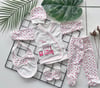 Jaju Baby Pembe Puantiyeli 5 Parça Hastane Çıkış Seti