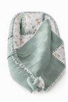 Jaju Baby Pike Kumaş ve Poplin Kumaş Ceylan Tasarım Ponponlu 3'lü Babynest Set
