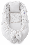 Jaju Baby Pike Kumaş ve Poplin Kumaş Micky Tasarım Ponponlu 3'lü Babynest Set