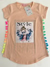 Jaju Baby Pudra Ponpon Kız Çocuk T-shirt